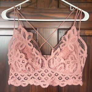 Free People Pink Lace Bralette